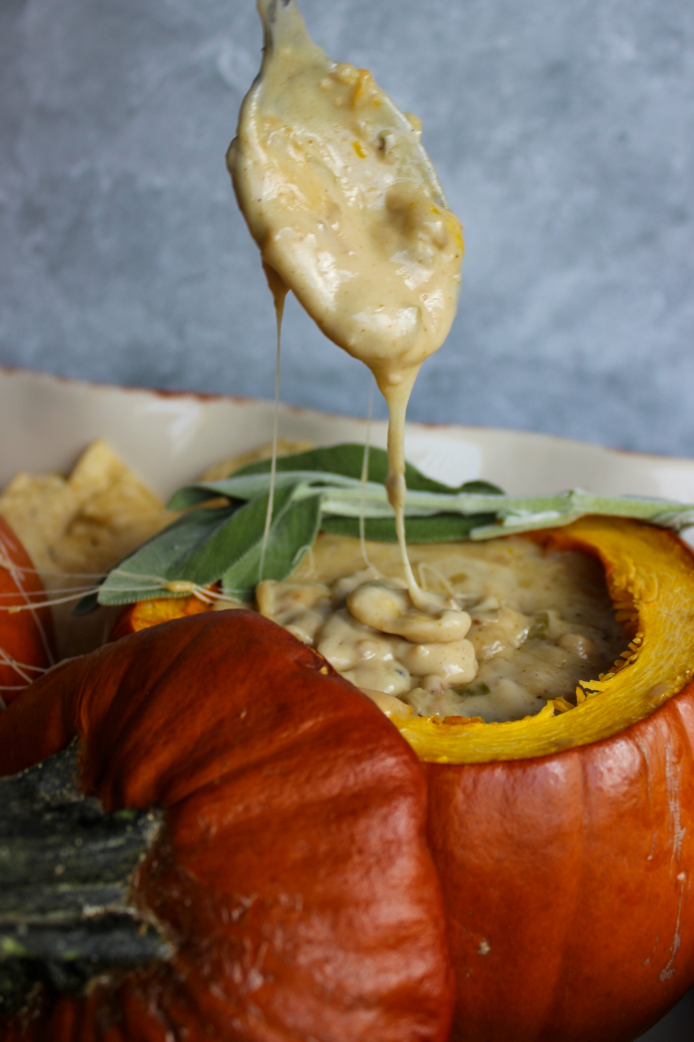Pumpkin Queso Fundido For The Perfect Bite