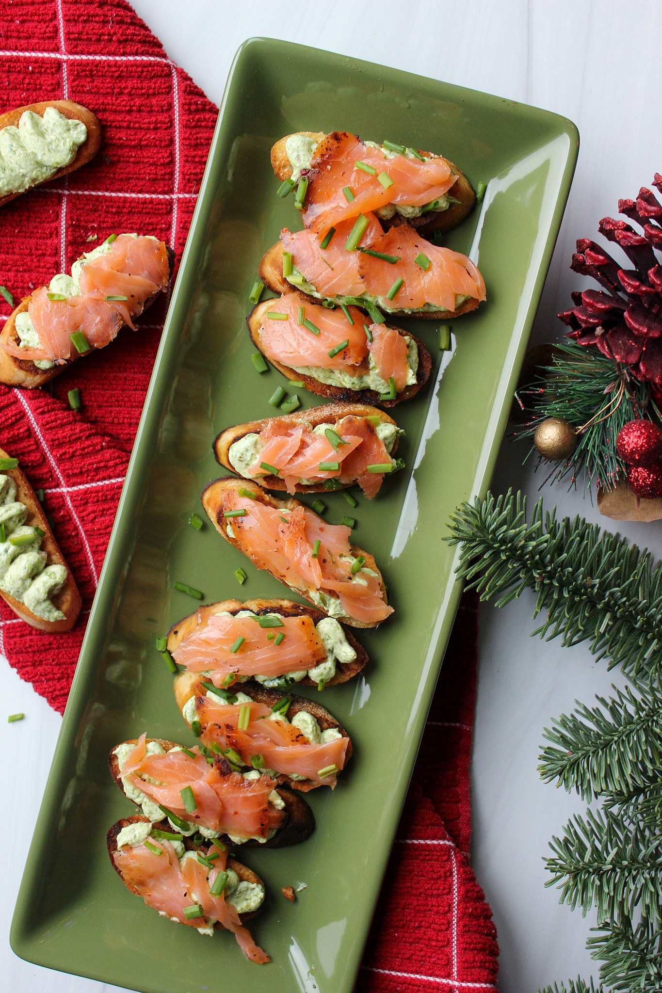 Smoked Salmon Crostini with Asparagus Mousse For The Perfect Bite